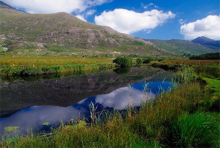 Gearhameen River in Black Valley, Killarney National Park, County Kerry, Ireland; River scenic Fotografie stock - Rights-Managed, Codice: 832-03233040