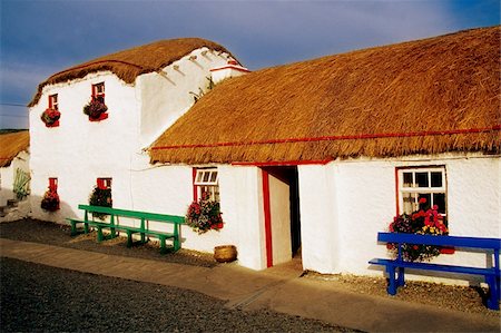 Doagh Island, Famine Village Museum, Donegal Foto de stock - Con derechos protegidos, Código: 832-03233091