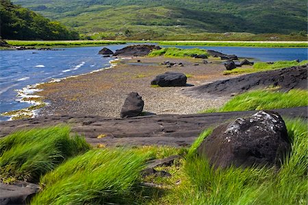 Upper lake, Killarney National Park, County Kerry, Ireland; Park scenic with lake Foto de stock - Con derechos protegidos, Código: 832-03233163
