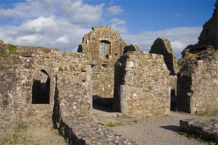 Abbaye de Hore, Cashel, comté de Tipperary, Irlande ; Ruines de l'abbaye Photographie de stock - Rights-Managed, Code: 832-03233223