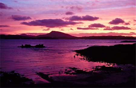 simsearch:832-03233401,k - Looking across Sheephaven Bay at sunset towards Muckish Mountain, County Donegal, Ireland Foto de stock - Con derechos protegidos, Código: 832-03233230