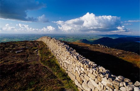 Batts Wall, Mourne Mountains, County Down, Northern Ireland Stock Photo - Rights-Managed, Code: 832-03233245