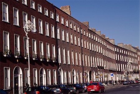 simsearch:832-03233290,k - Harcourt Street, Dublin City, Irland; Straßenbild von georgianischen Stil Wohnraum Stockbilder - Lizenzpflichtiges, Bildnummer: 832-03233276