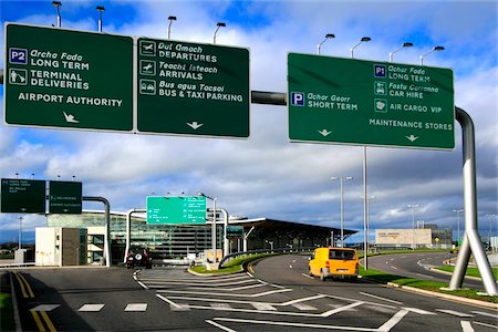 Belfast, County Antrim, Ireland; Highway entrance to airport Stock Photo - Rights-Managed, Code: 832-03233344