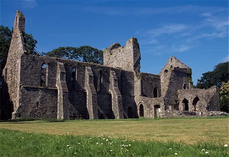 Grey Abbey, Co Down, Ireland;  12th Century Cistercian abbey Stock Photo - Rights-Managed, Code: 832-03233572