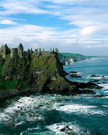 simsearch:832-03232311,k - Castle at the seaside, Dunluce Castle, County Antrim, Northern Ireland Stock Photo - Rights-Managed, Code: 832-03358581