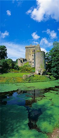 simsearch:832-03232311,k - Pond in front of a castle, Blarney Castle, County Cork, Republic Of Ireland Stock Photo - Rights-Managed, Code: 832-03358726