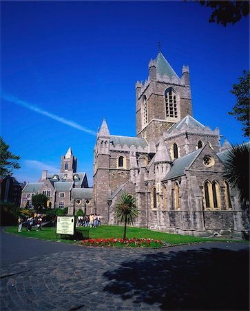 Christ Church Cathedral, Dublin, Co Dublin, Ireland;  Medieval cathedral Foto de stock - Con derechos protegidos, Código: 832-03358813