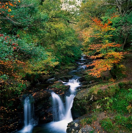 Torc Waterfall, Ireland,Co Kerry Fotografie stock - Rights-Managed, Codice: 832-03358881