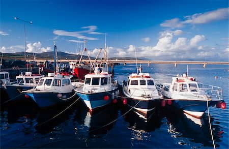 portmagee - Boats lined up at pier, Portmagee, County Kerry, Ireland Stock Photo - Rights-Managed, Code: 832-03359181