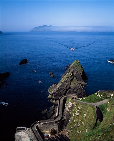 simsearch:832-03233401,k - Dunquin Harbour with Great Blasket Island, Dingle Peninsula, County Kerry, Ireland Foto de stock - Con derechos protegidos, Código: 832-03359182