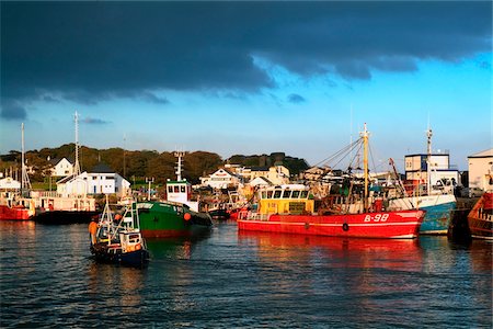 Greencastle, comté de Donegal, en Irlande ; Bateaux dans le port Photographie de stock - Rights-Managed, Code: 832-03359211