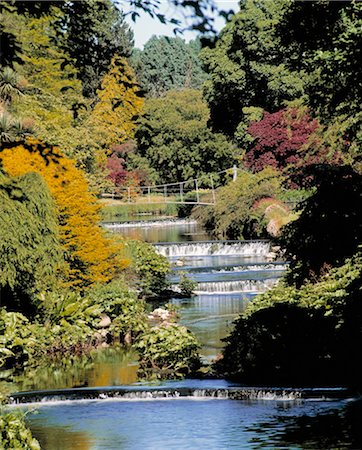 simsearch:832-03639747,k - Mount Usher Gardens, River Vartry, Co Wicklow, Ireland; River Through A Garden Stock Photo - Rights-Managed, Code: 832-03639297