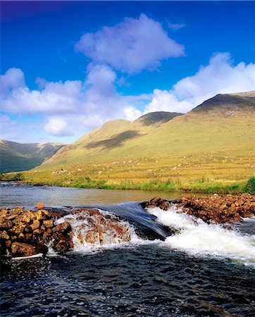 eaux vives - Delphi, Mweelrea montagnes, Co Mayo, Irlande Photographie de stock - Rights-Managed, Code: 832-03639402