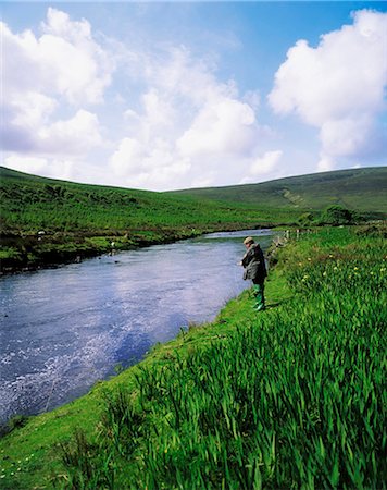 Owenmore River, Bangor Erris, Co Mayo, Ireland; Salmon Fishing Stock Photo - Rights-Managed, Code: 832-03639440