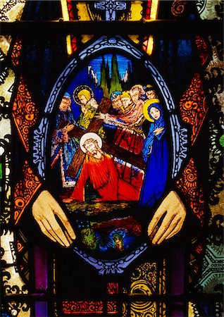 simsearch:832-03359346,k - Lough Derg, Ireland; Stained Glass By Harry Clarke Fotografie stock - Rights-Managed, Codice: 832-03639601