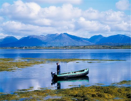 freizeitsportarten - Pêcheur, Roundstone, Connemara, co. Galway, Irlande Photographie de stock - Rights-Managed, Code: 832-03639722