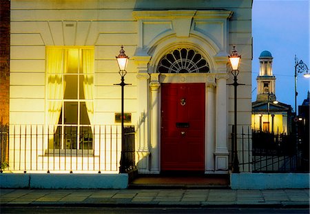 Georgian Doors, Fitzwilliam Street, Dublin, Ireland. Stock Photo - Rights-Managed, Code: 832-03639760