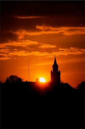 rooftop silhouette - Irish Museum Of Modern Art, Dublin, Co Dublin, Ireland; Museum Of Modern And Contemporary Art Once The Royal Hospital Kilmainham Stock Photo - Rights-Managed, Code: 832-03639806