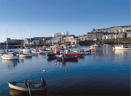 rowing high angle - Portrush Harbour, Co Antrim, Ireland Stock Photo - Rights-Managed, Code: 832-03639847