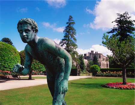 estate - Powerscourt Estate, Powerscourt Gardens, Co Wicklow, Ireland; Sculpture On The Broad Walk Stock Photo - Rights-Managed, Code: 832-03640089