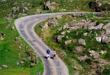 Gap Of Dunloe, Killarney National Park, County Kerry, Ireland; Hikers On A Trail Stock Photo - Rights-Managed, Code: 832-03640194