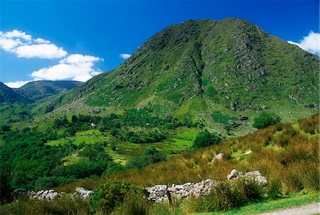 Broaghabinnia Mountain, Black Valley, Killarney National Park; Ireland, Mountain Scenic Fotografie stock - Rights-Managed, Codice: 832-03640196