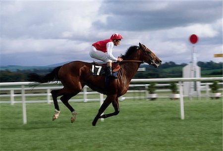 fantino (uomo e donna) - Naas, Co Kildare, Ireland; Horse Racing Fotografie stock - Rights-Managed, Codice: 832-03640216