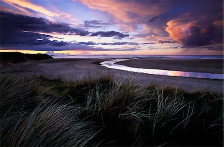 Sunset Over Beach Stock Photo - Rights-Managed, Code: 832-03640325