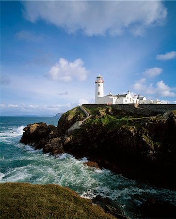 fanad head - Fanad,Co Donegal,Ireland;View Of The Fanad Lighthouse Foto de stock - Con derechos protegidos, Código: 832-03640406