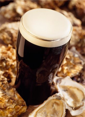 pint glass - Pint Of Guinness, With Oysters, Ireland Stock Photo - Rights-Managed, Code: 832-03640450