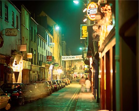 Jazzfestival bei Nacht, Stadt Cork, Irland Stockbilder - Lizenzpflichtiges, Bildnummer: 832-03640464