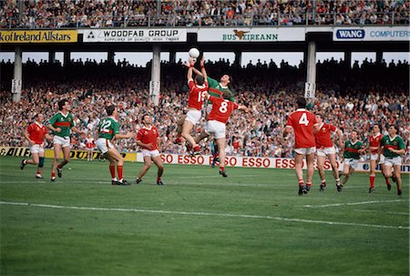 soccer player men game ball - Gaelic Football, Mayo V., Cork (Red) Stock Photo - Rights-Managed, Code: 832-03640647