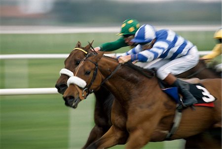 fantino (uomo e donna) - Horse Racing At Phoenix Park, County Dublin, Ireland Fotografie stock - Rights-Managed, Codice: 832-03640751