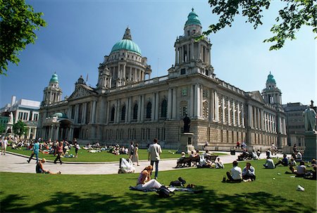 City Hall, Belfast, Co Antrim, Ireland Foto de stock - Con derechos protegidos, Código: 832-03640791