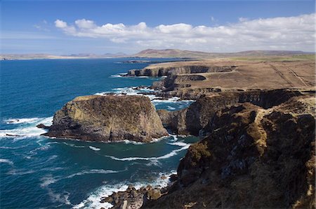 Falaises de la mer et le littoral près de Erris Head, comté de Mayo, Irlande Photographie de stock - Rights-Managed, Code: 832-03640893