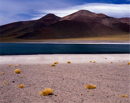 simsearch:832-03724477,k - Mountains and lake in barren landscape Stock Photo - Rights-Managed, Code: 832-03724218