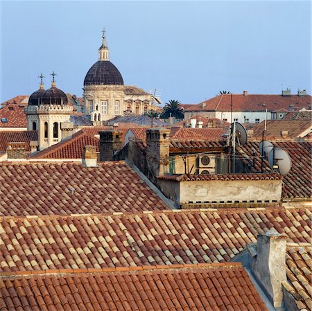 simsearch:832-03724367,k - Old town rooftops Foto de stock - Con derechos protegidos, Código: 832-03724471