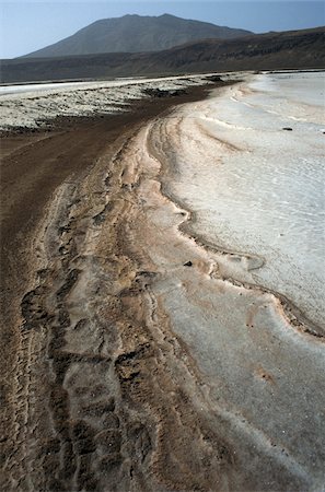 salt plains of africa - Pedra Lume Salt Pan Stock Photo - Rights-Managed, Code: 832-03724496