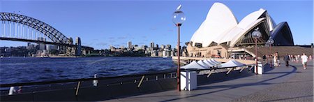 Sydney Harbor Bridge and Opera House Stock Photo - Rights-Managed, Code: 832-03724499