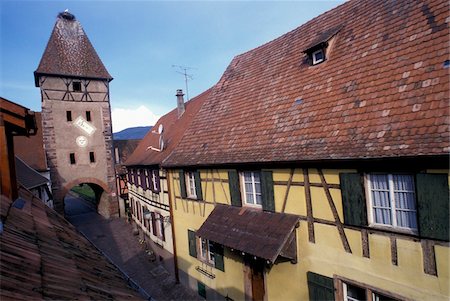 street alsace - Buildings in Ammerschwihr Stock Photo - Rights-Managed, Code: 832-03724565