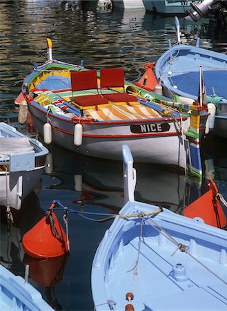 Old boats in harbor Fotografie stock - Rights-Managed, Codice: 832-03724591