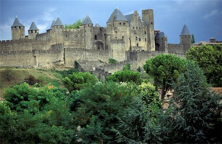 Cite in Carcassonne (World Heritage Site) Foto de stock - Direito Controlado, Número: 832-03724630