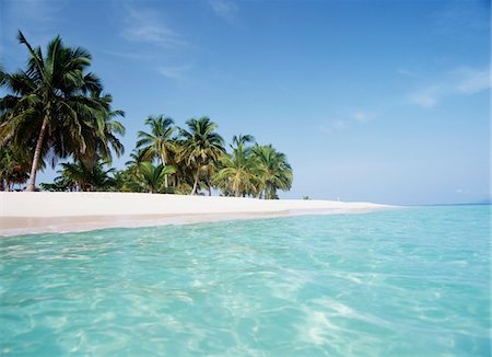 Looking along the beach of Cayo Levantado off Samana Stock Photo - Rights-Managed, Code: 832-03724722