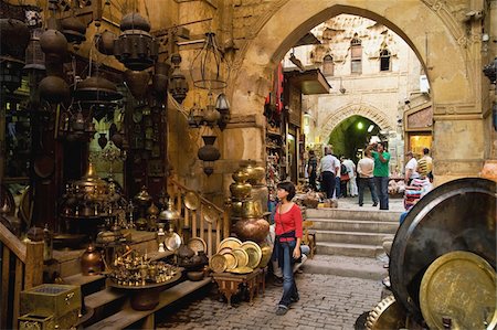 egypt - Tourists on souk Stock Photo - Rights-Managed, Code: 832-03724894