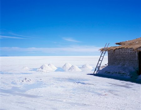 salt plains - Hôtel de sel, sel de Uyuni plat Photographie de stock - Rights-Managed, Code: 832-03723722
