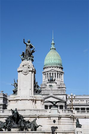 simsearch:832-03724776,k - Congress Building (Congreso Nacional) of Argentine Parliament Stock Photo - Rights-Managed, Code: 832-03723820