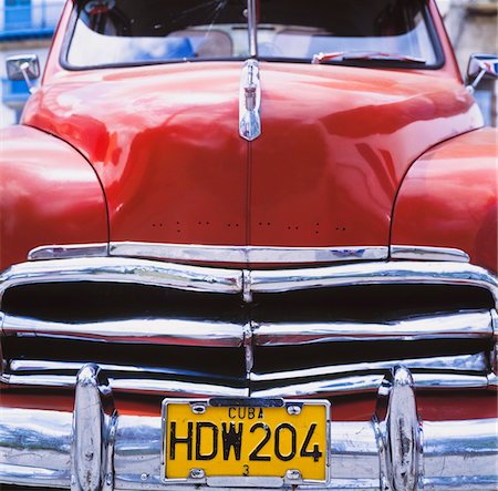 photography of old car - Full front detail of a Chevy. Stock Photo - Rights-Managed, Code: 832-03723899