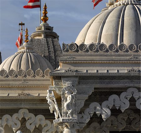 BAPS Shri Swaminarayan Mandir Temple, Neasden, London. Stock Photo - Rights-Managed, Code: 845-04826441