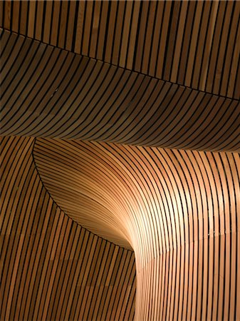 sculpture and close up - National Assembly for Wales, Cardiff. Architects: Richard Rogers Partnership. Stock Photo - Rights-Managed, Code: 845-04826453